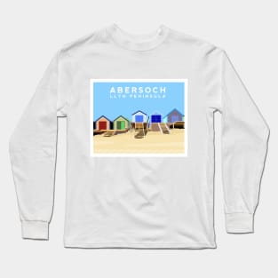 Abersoch Beach Huts - Llyn Peninsula - North Wales Long Sleeve T-Shirt